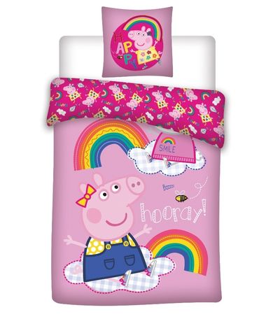 Świnka Peppa, 2-częściowy komplet pościeli, 100-135 cm