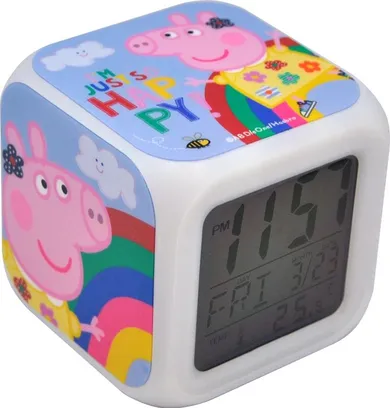 Świnka Peppa, budzik cyfrowy z projektorem