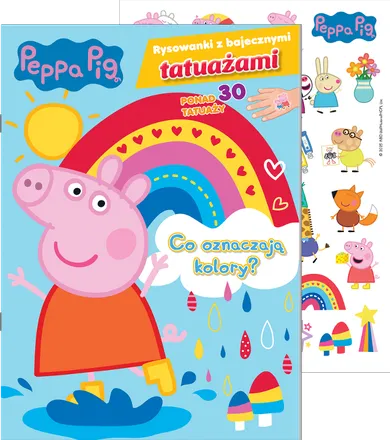 Świnka Peppa. Co oznaczają kolory? Rysowanki z bajecznymi tatuażami