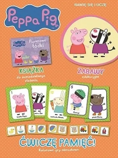 Świnka Peppa. Ćwiczę pamięć, bawię się i uczę