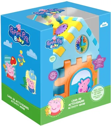 Świnka Peppa, domek aktywności, sorter, zabawka interaktywna