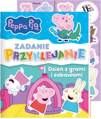 Świnka Peppa. Dzień z grami i zabawami. Zadanie przyklejanie
