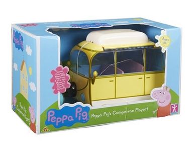 Świnka Peppa, Kamper + akcesoria + 4 figurki, zestaw