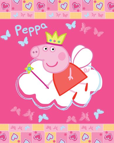Świnka Peppa, koc polarowy, 110-140 cm