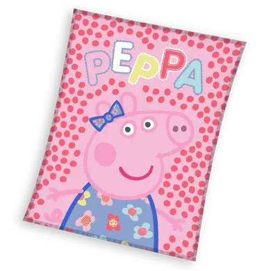 Świnka Peppa, koc, rozmiar 130-160 cm