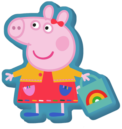 Świnka Peppa, poduszka, 30-30 cm