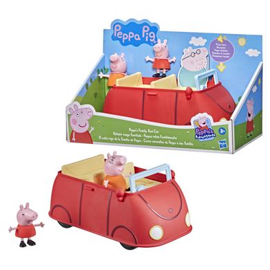 Świnka Peppa, Rodzinny samochód, zestaw z figurkami