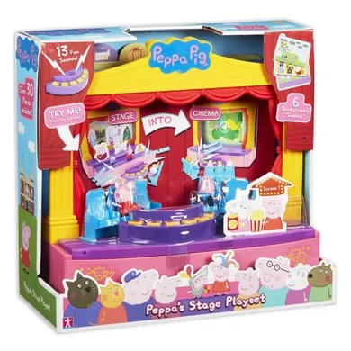 Świnka Peppa, scena teatralna z figurkami