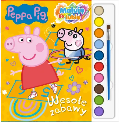 Świnka Peppa. Wesołe zabawy. Maluję, bo lubię