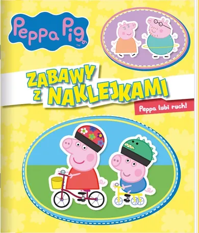 Świnka Peppa. Zabawy z naklejkami. Peppa lubi ruch!