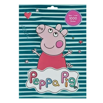 Świnka Peppa, zestaw 1000 naklejek