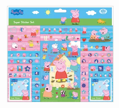 Świnka Peppa, zestaw naklejek