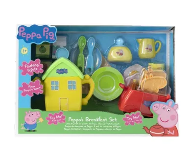 Świnka Peppa, zestaw śniadaniowy z muzyką, zabawka interaktywna