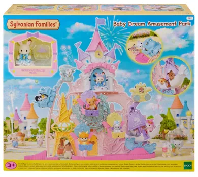 Sylvanian Families, 40th Anniversary, Wspaniała zabawa w Parku Rozrywki, zestaw z figurkami, 5841