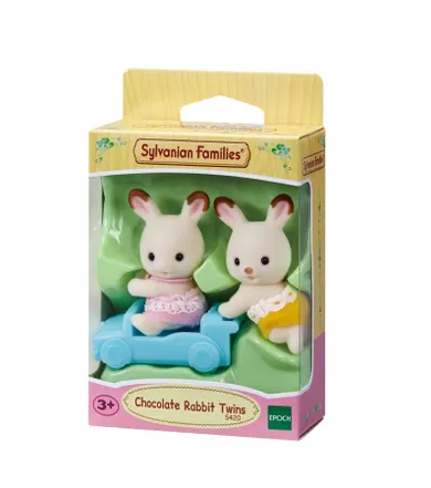 Sylvanian Families, bliźniaki królików z czekoladowymi uszkami, zestaw figurek, 5420