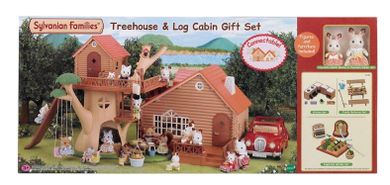 Sylvanian Families, Domki z bali i na drzewie, zestaw z figurkami, 5243