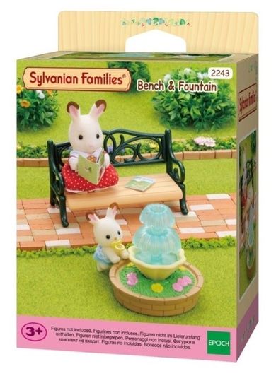 Sylvanian Families, ławka i fontanna, 4535