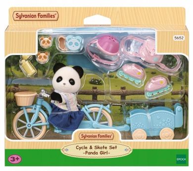 Sylvanian Families, panda, wycieczka rowerowa, figurka z akcesoriami, 5652