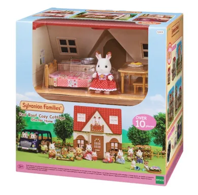 Sylvanian Families, Przytulny domek wiejski, zestaw startowy z figurką, 5242/5303