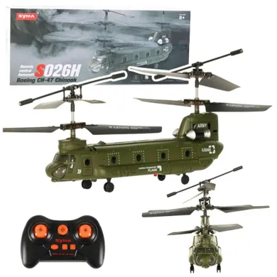 Syma, S026H-1, Boeing CH-47 Chinook, helikopter śmigłowiec zdalnie sterowany, zielony khaki