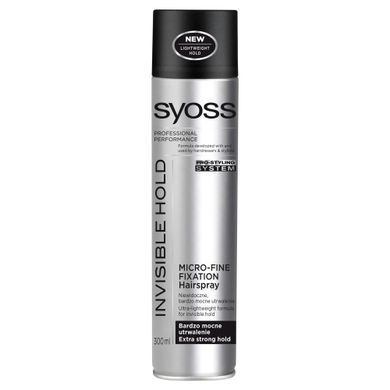 Syoss, Invisible Hold, lakier do włosów, ekstremalnie mocny, 300 ml
