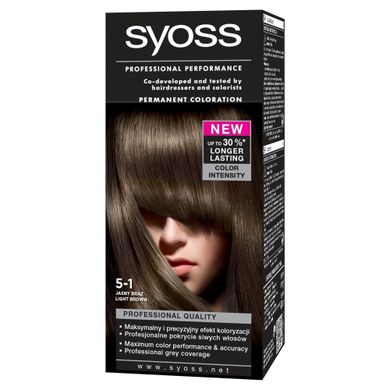 Syoss, Jasny Brąz, farba do włosów nr 5-1