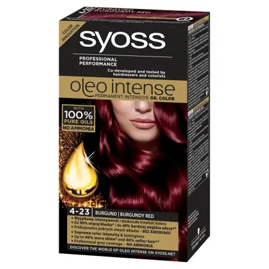 Syoss, Oleo, farba do włosów, burgund nr 4-23