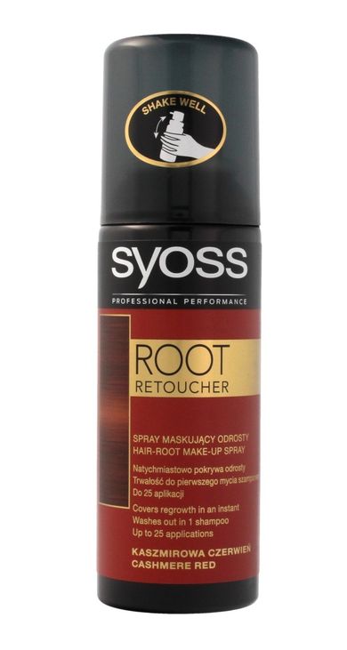 Syoss, Root Retoucher, Kaszmirowa Czerwień, spray maskujący odrosty, 120 ml
