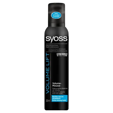 Syoss, Volume Lift, pianka do włosów extra mocna zwiększająca objętość, 250 ml