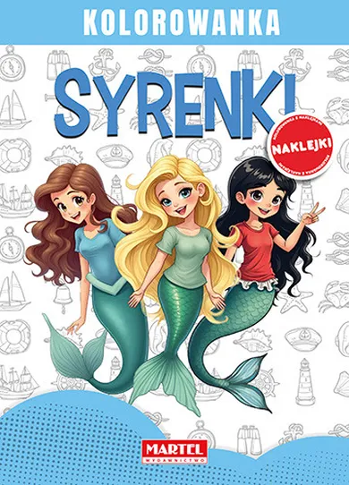 Syrenki. Kolorowanka z naklejkami