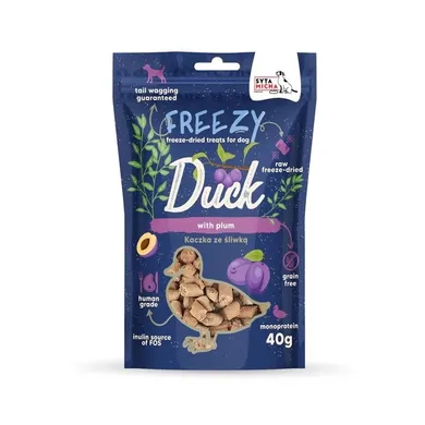 Syta Micha, Freezy, przysmak dla psa, kaczka ze śliwką i tymiankiem, 40 g