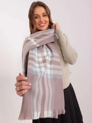 Szalik damski, fioletowy, Italy Moda