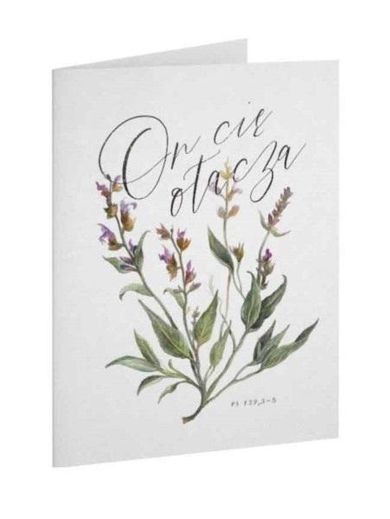 Szaron, kartka okolicznościowa, On cię otacza, szałwia