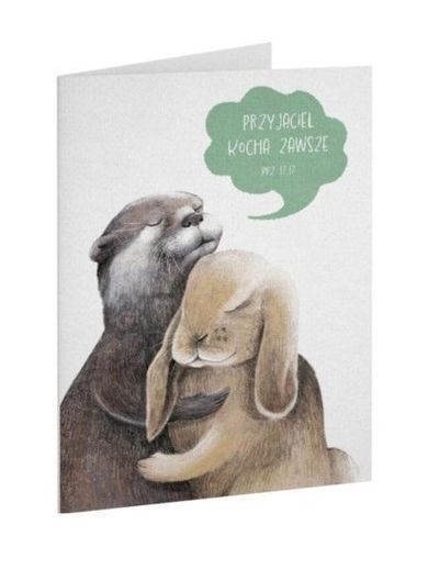 Szaron, kartka okolicznościowa, przyjaźń Przyjaciel kocha zawsze