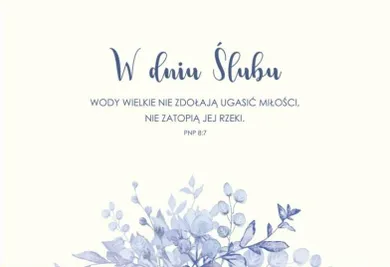 Szaron, kartka okolicznościowa, W dniu ślubu