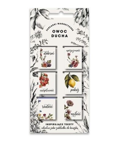 Szaron, zakładki magnetyczne, Owoc Ducha 6szt