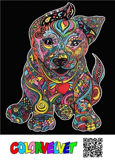 Szczeniak. Kolorowanka welwetowa, 47-35 cm