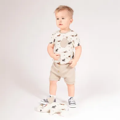 Szorty chłopięce, beżowe, Nicol