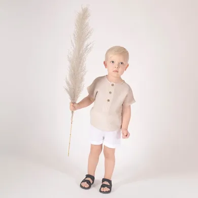 Szorty chłopięce, białe, Nicol