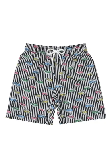 Szorty chłopięce, paski, auta, Quimby