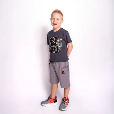 Szorty chłopięce, szare, Tup Tup