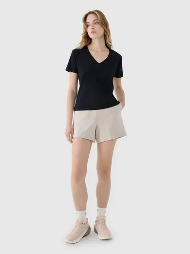 Szorty damskie, beżowe, 4F