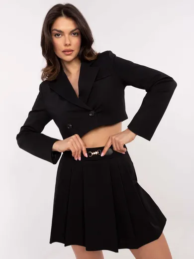 Szorty damskie, czarne, Italy Moda