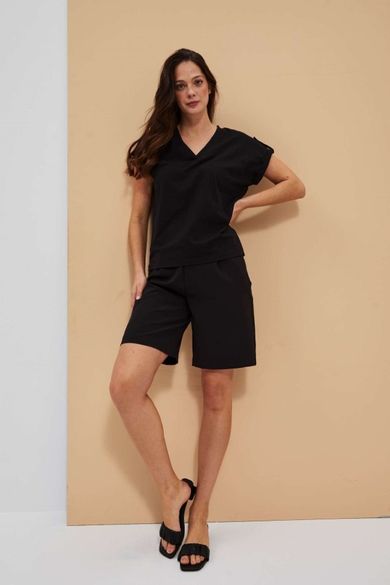 Szorty damskie, czarne, Moodo