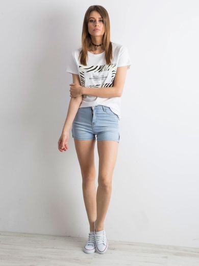 Szorty damskie, niebieskie, Factory Price