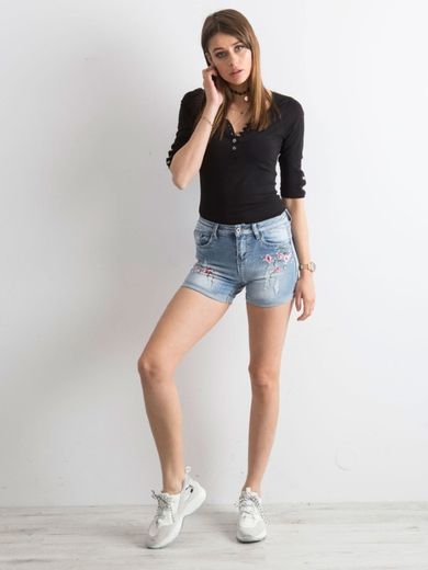 Szorty damskie, niebieskie, Factory Price