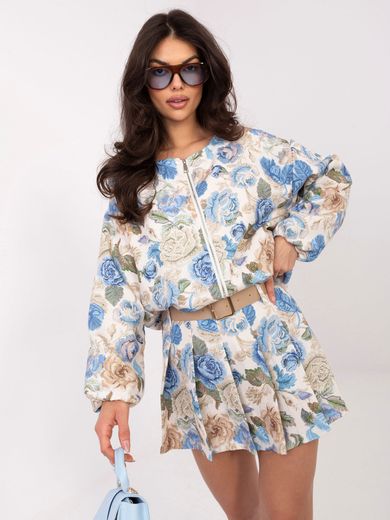 Szorty damskie, niebieskie, Italy Moda