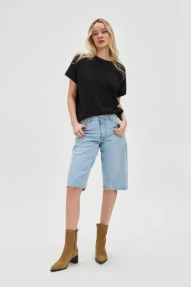 Szorty damskie, niebieskie, Moodo