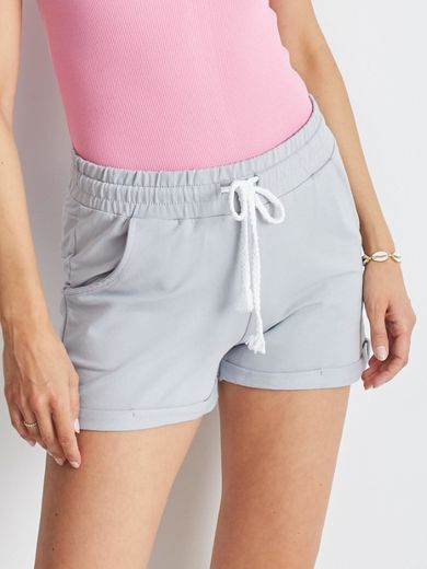 Szorty damskie, szare, Basic Feel Good