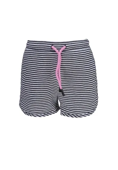 Szorty dziewczęce, granatowo-białe, paski, Tom Tailor